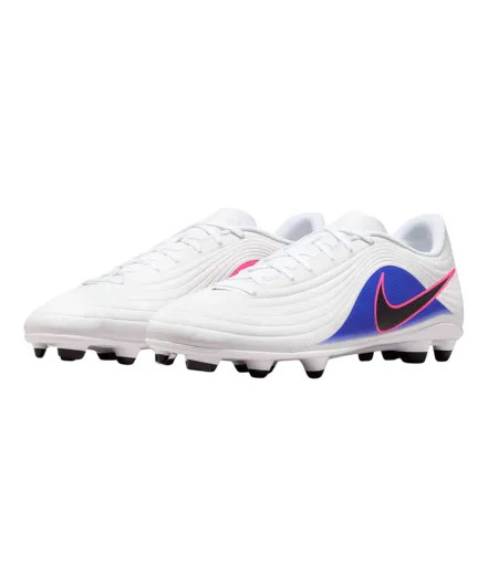 Chaussures De Foot Pour Terrain Ferme Tiempo Maestro Club Homme Bleu Blanc Rose Nike