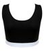 Skinni Fit Womens/Ladies Fashion Jacquard Crop Top (Black/White)