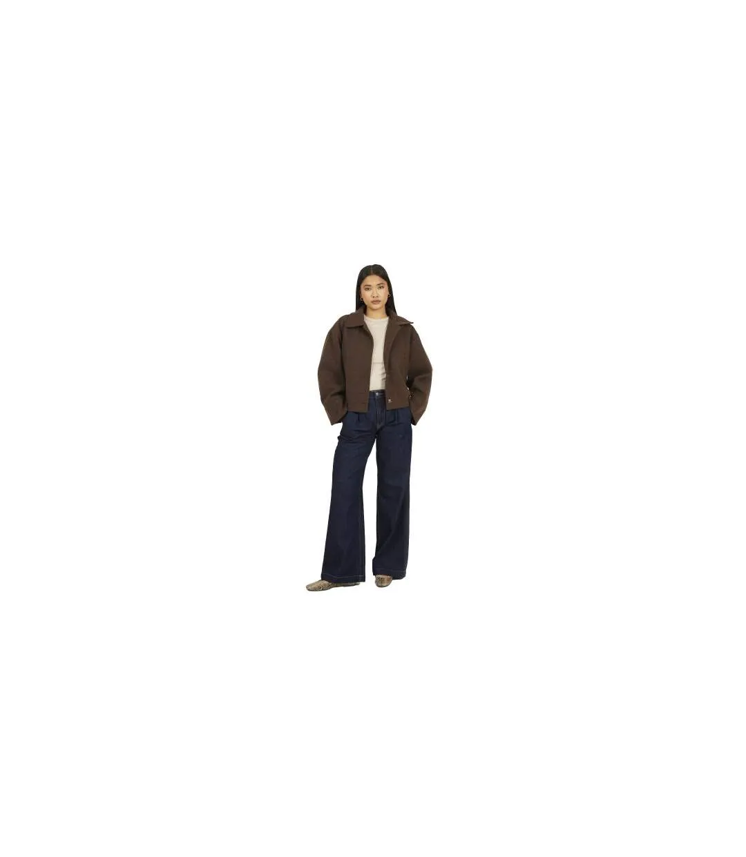 Veste Femme Marron Chiné Brave Soul-1