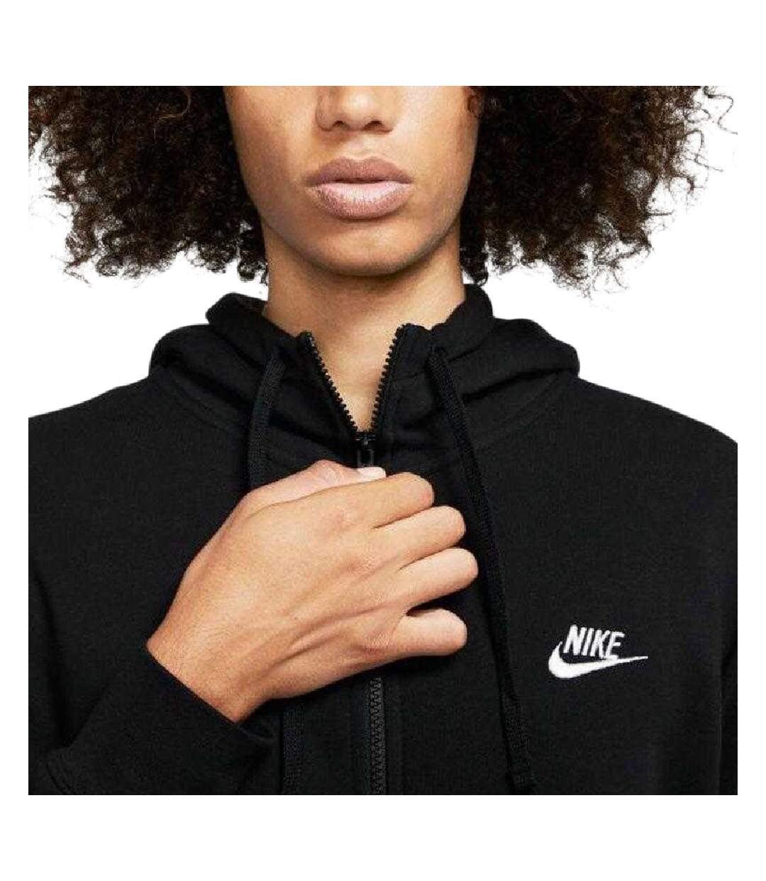 Mens Nsw Club Full Zip Hoodie Black Nike-3