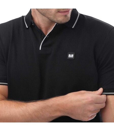 Mens Spello Polo Shirt Black Weekend Offender