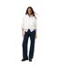 Womens/ladies Zip Neck Sweatshirt Ecru Tommy Jeans-4