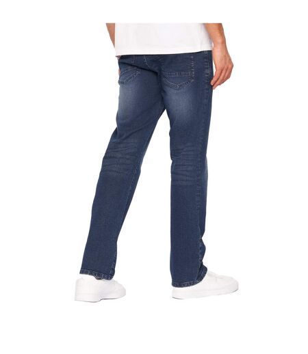 Jean Princed Homme Bleu Foncé Délavé Crosshatch