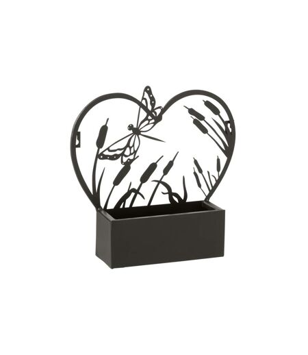 Jardinière Murale en Métal Libellule 30cm Noir