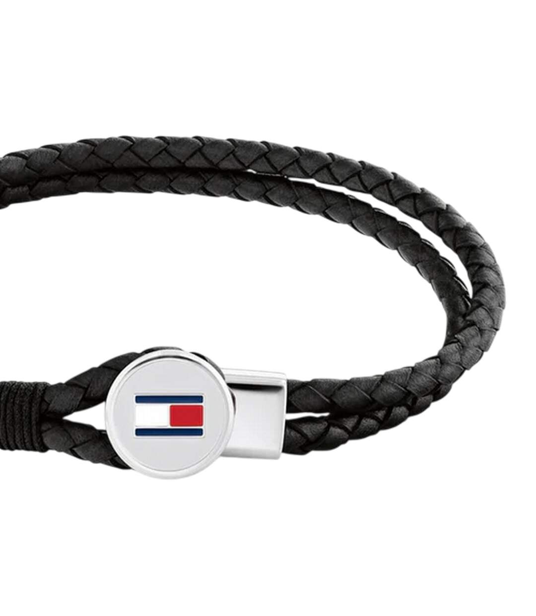 Mens Leather Braided Bracelet One Size Black Tommy Hilfiger-3