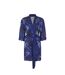 Womens/ladies Taylor Silk Dressing Gown Dark Blue Ted Baker-2