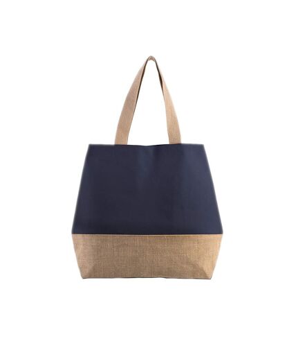 Sac de courses taille unique bleu foncé / beige pâle Kimood