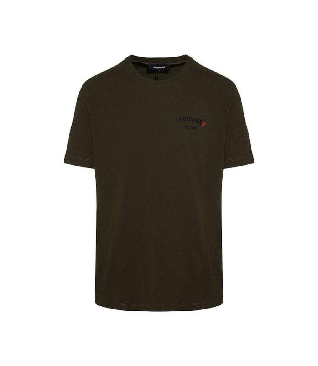 T-shirt Motif/style Logo En Caoutchouc Adulte Vert Kaki DSquared2-2
