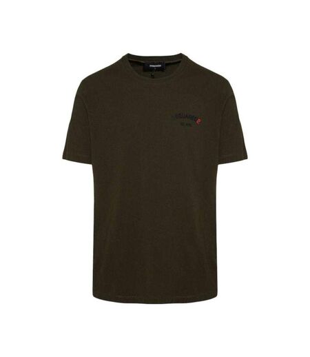 T-shirt Motif/style Logo En Caoutchouc Adulte Vert Kaki DSquared2