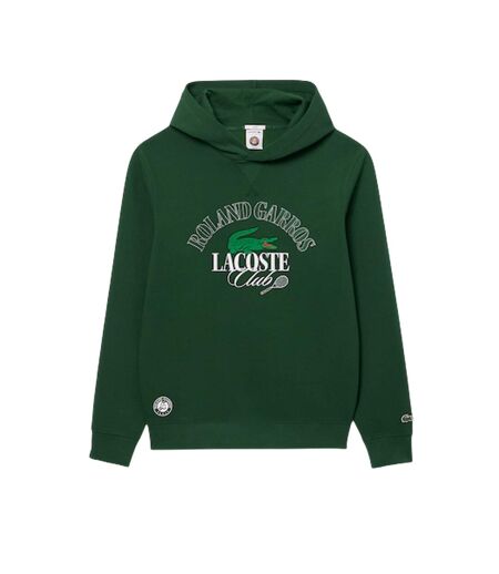 Mens Roland Garros Edition Graphic Print Hoodie Green Lacoste