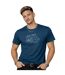 T-shirt homme col rond en jersey 140grm imprimé devant Log6 Vondutch-1