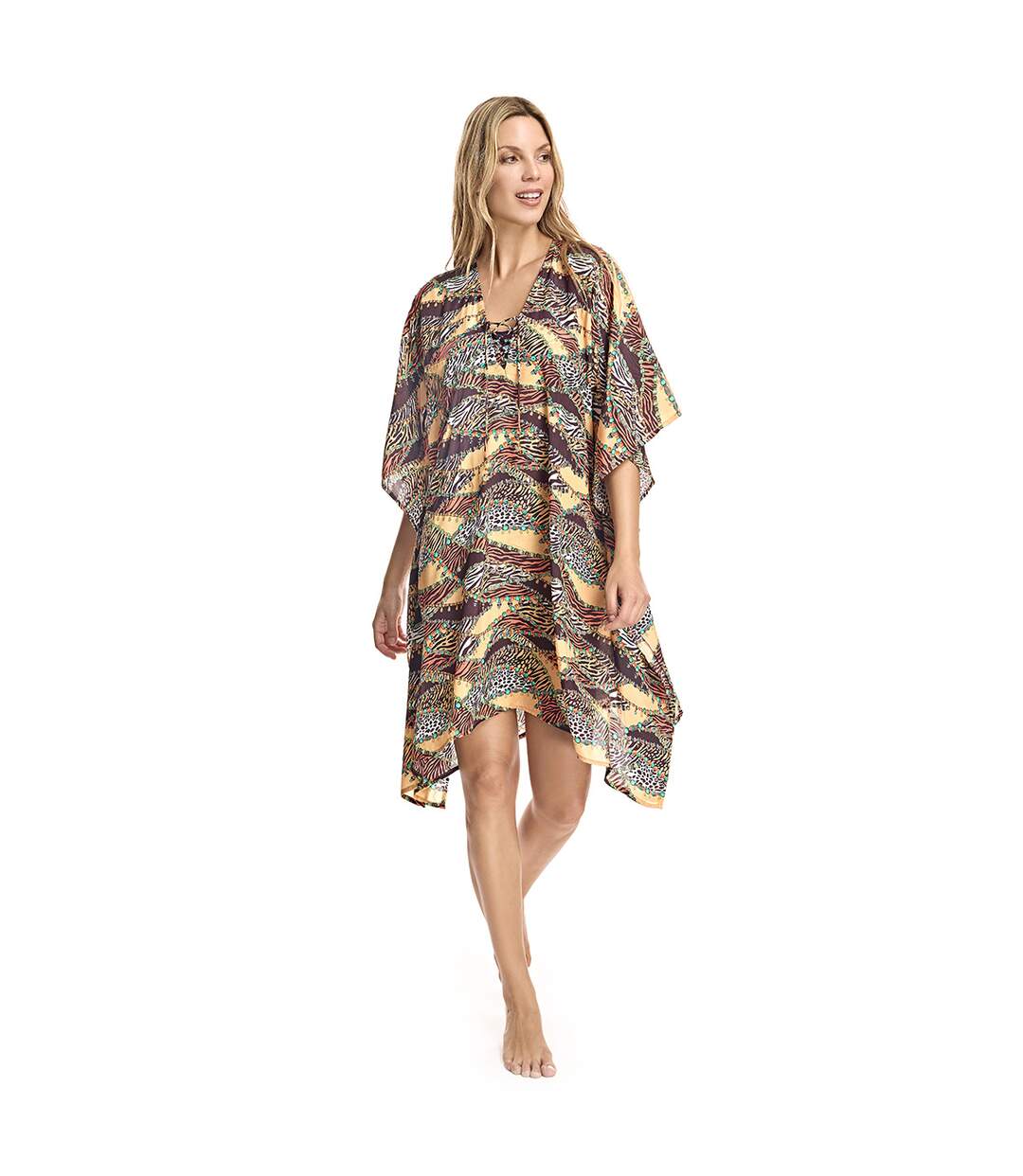 V-neck caftan W230595 woman-1