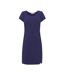 Womens/ladies Plain Capped Sleeved Dress Twilight Lazy Jacks-1