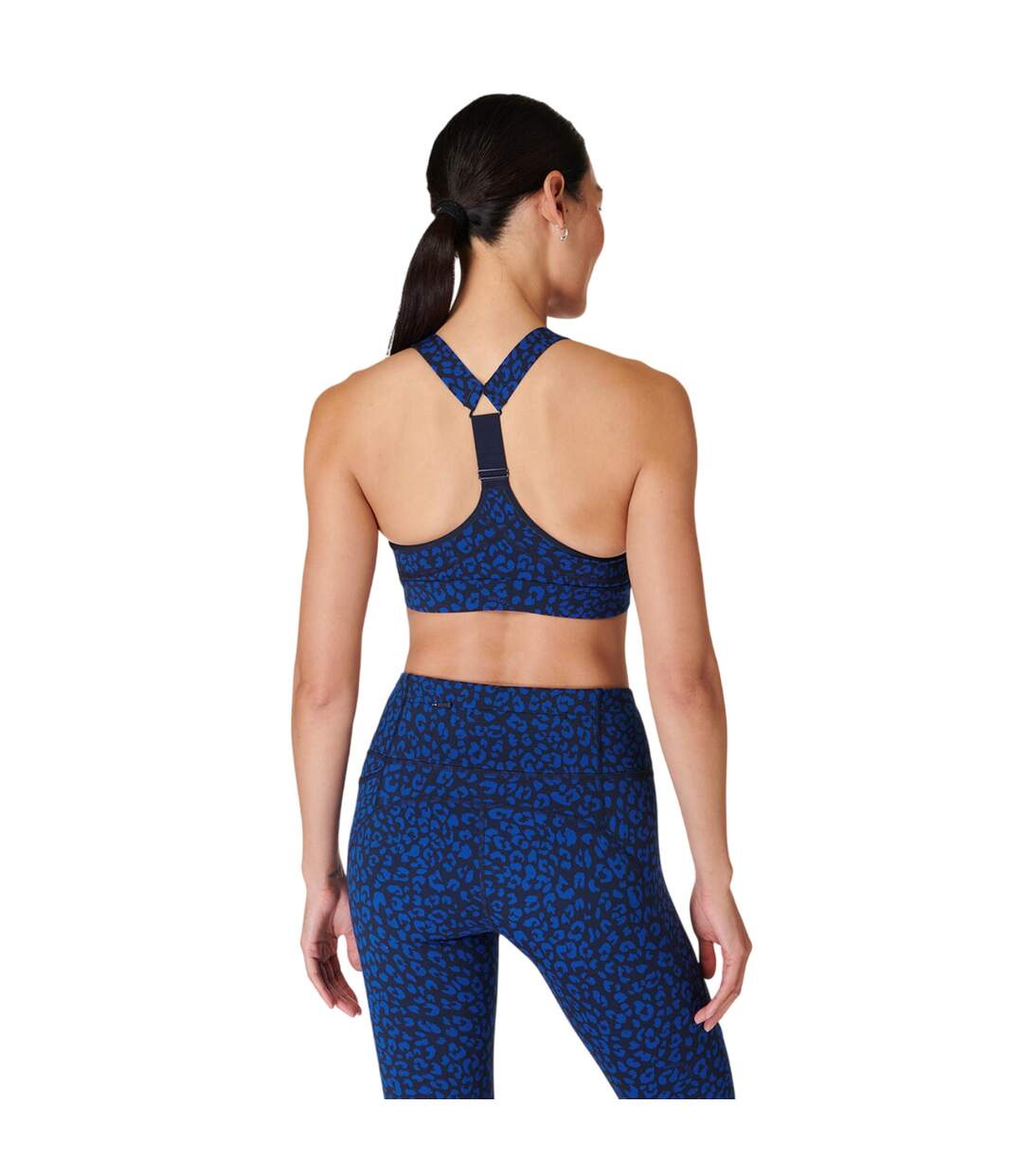 Brassière De Sport Motif/style Imprimé Léopard Power Femme Bleu Sweaty Betty-3