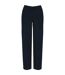 Womens/ladies washed trousers washed navy Spasso-1