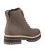 Womens/ladies Wylder Leather Ankle Boots Green Toms-2