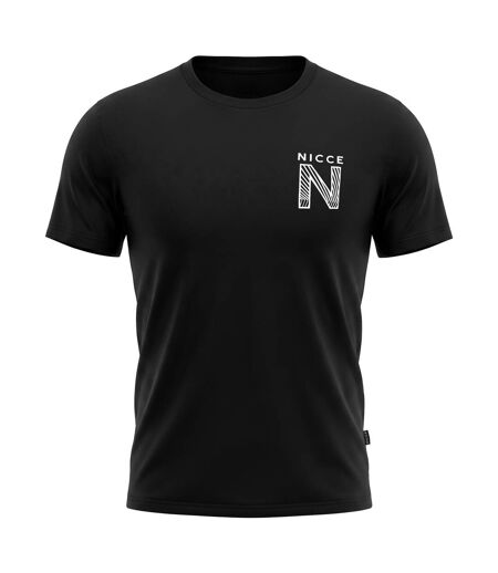 Mens VIBIN T-Shirt 100% Combed Cotton Large Logo Black Casual Tee