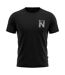 Mens VIBIN T-Shirt 100% Combed Cotton Large Logo Black Casual Tee-1
