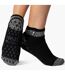 3 Pair Ladies Ankle Slipper Socks | Fleece Low Cut Fluffy Socks with Grippers-4