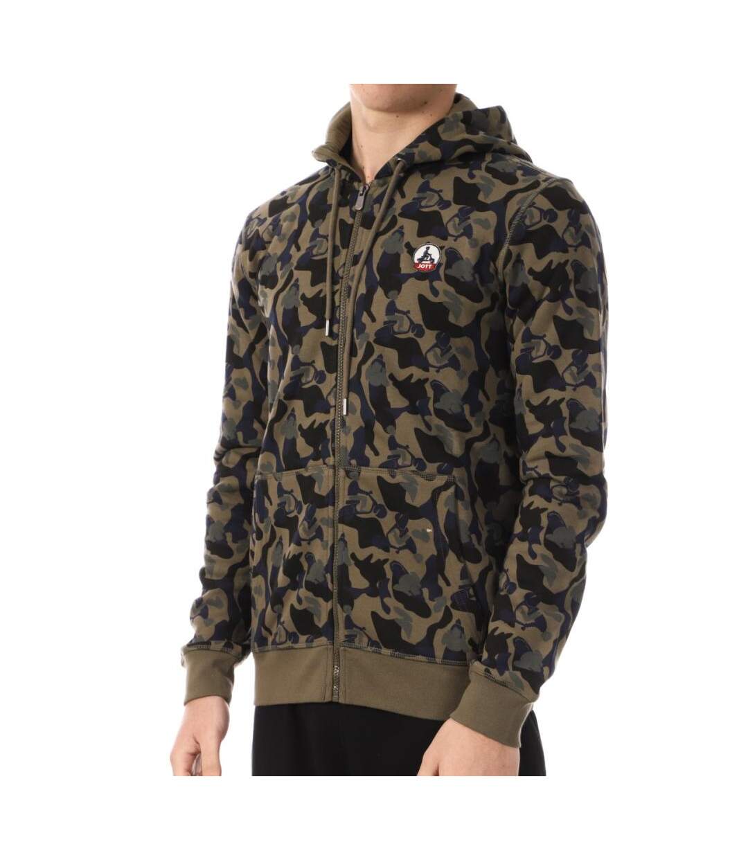 Sweat Zippé Kaki/Noir Homme Jott Mexico Camo - 3XL-1