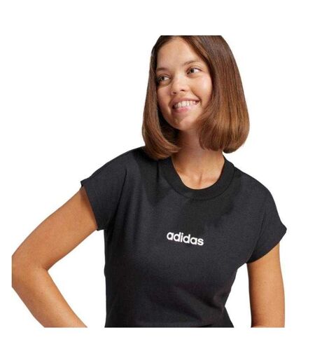 T-shirt Motif/style Linéaire Essentials Femme Noir Adidas