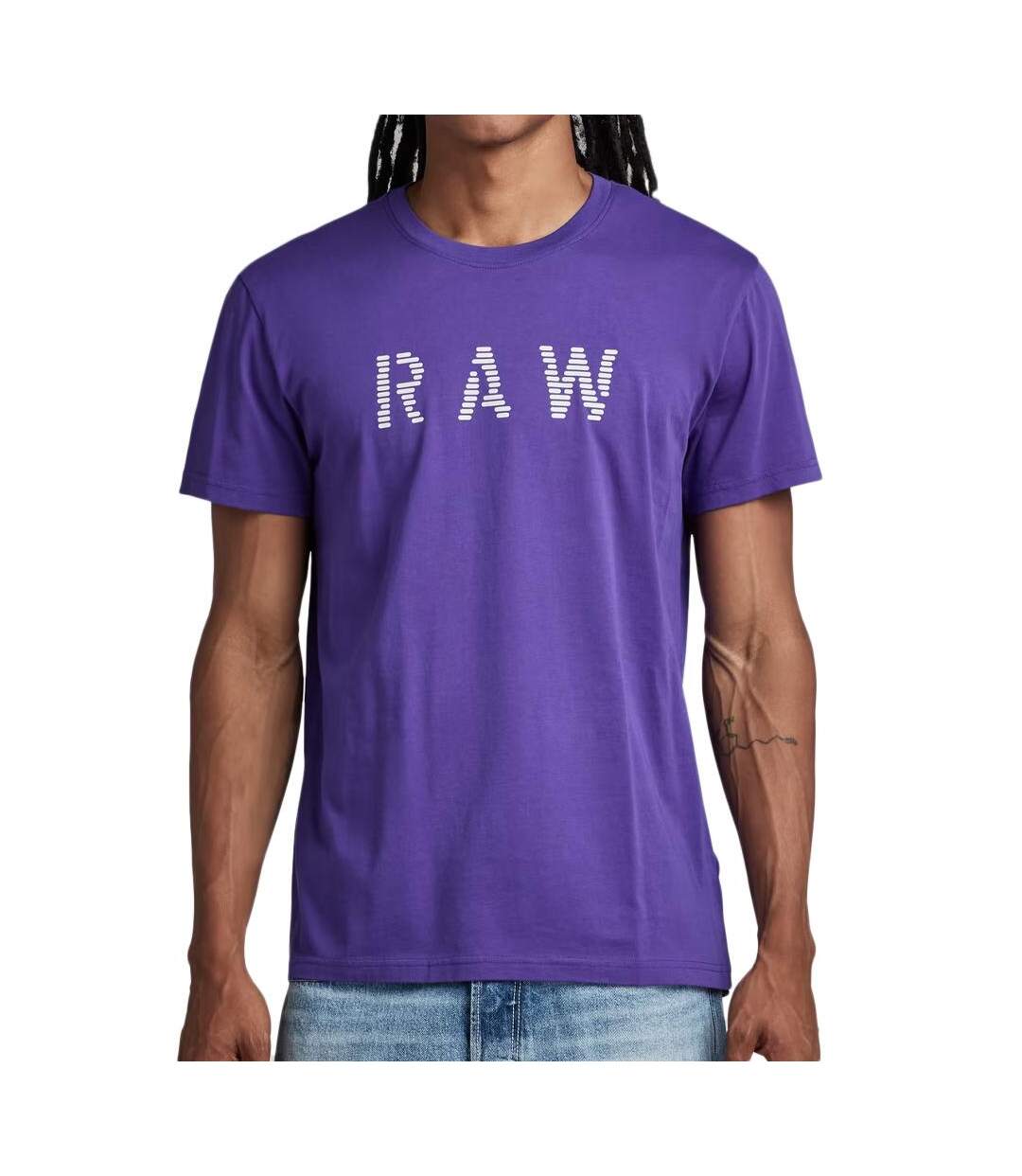 T-shirt violet homme g-star raw d22776-1