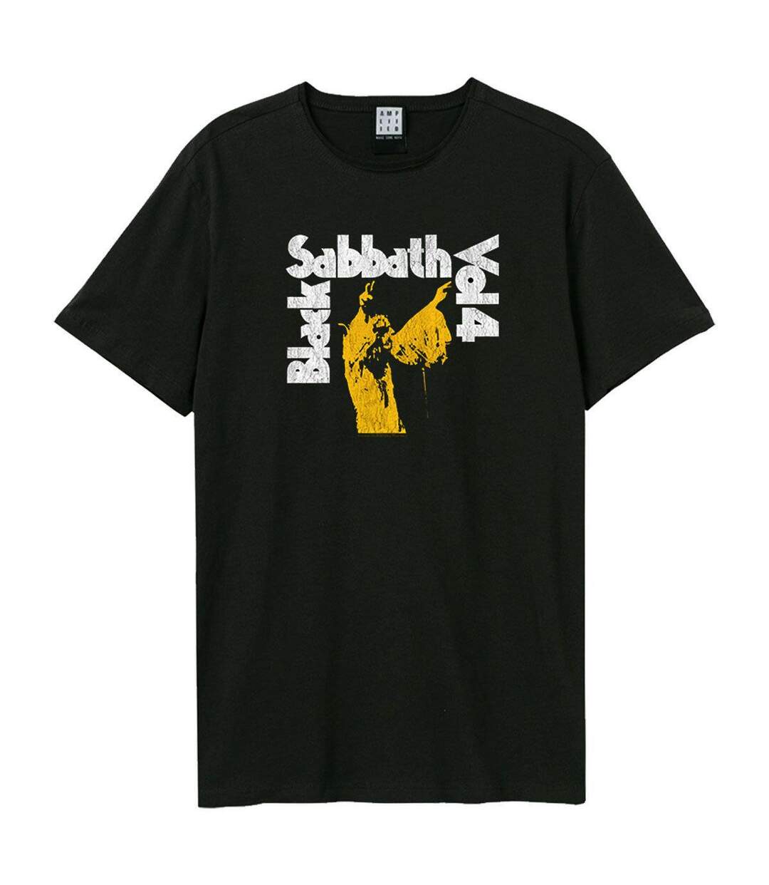 Unisex Adult Vol 4 Black Sabbath T-shirt Black Amplified-1