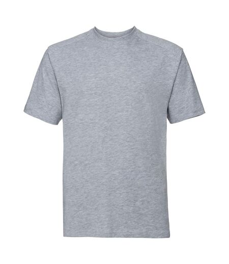Russell Europe Mens Workwear Short Sleeve Cotton T-Shirt (Light Oxford) - UTRW3274