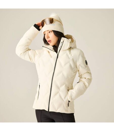 Womens/ladies Enfold Ii Padded Ski Jacket Egret Dare 2B