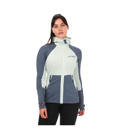 Sweat à capuche terrex tech femme vert Adidas
