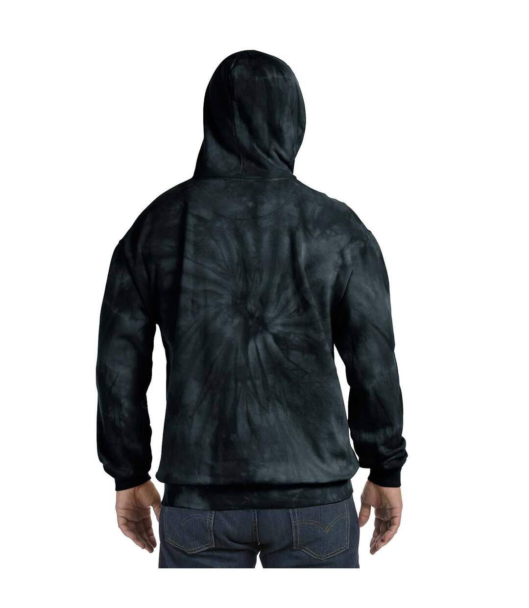 Rainbow sweatshirt à capuche homme noir / blanc Colortone-3