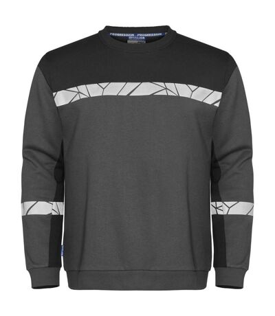 Mens Progression Hi-vis Sweatshirt Grey Black Projob