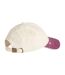 Casquette De Baseball Motif Contrasté Adulte Rouge Naturel Beechfield-2