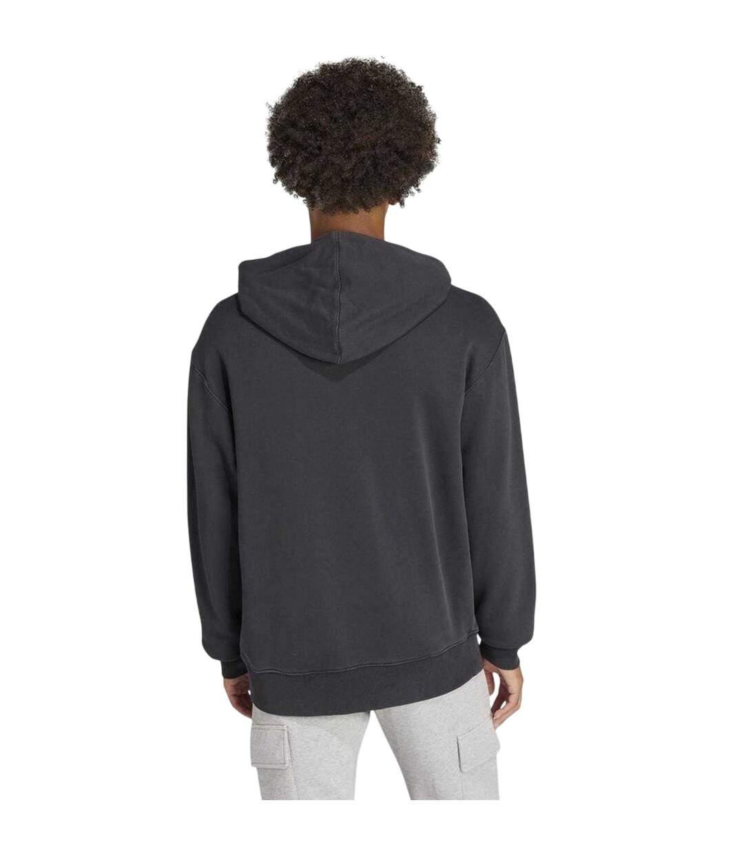 Sweat À Capuche Trefoil Homme Noir Adidas-3
