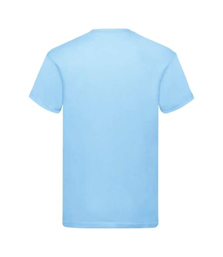 Fruit Of The Loom Mens Screen Stars Original Full Cut Short Sleeve T-Shirt (Sky Blue) - UTBC340