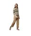 Womens/ladies Fair Isle Regular Jumper Pistachio Velvet By Graham & Spencer-1