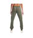 Bas de jogging soft touch femmes/dames vert militaire Light And Shade