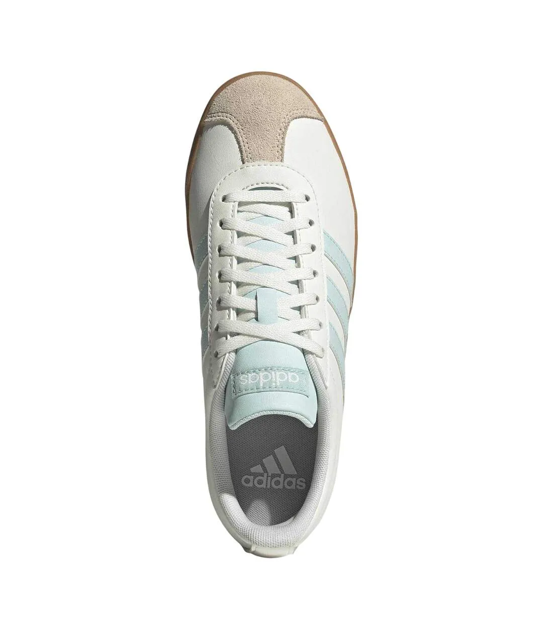 Womens/ladies 3 Stripes Synthetic Trainers White Adidas-4