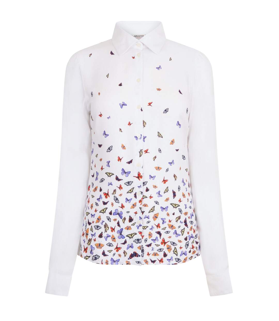 Chemise Motif/style Papillons Country Femme Blanc Musto-1