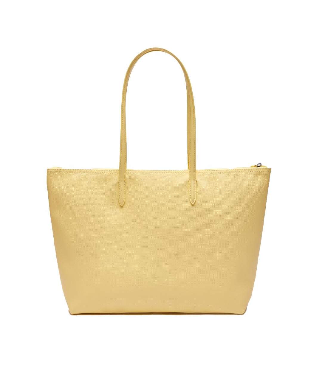 Sac cabas jaune femme lacoste l.12.12 concept - taille unique-2