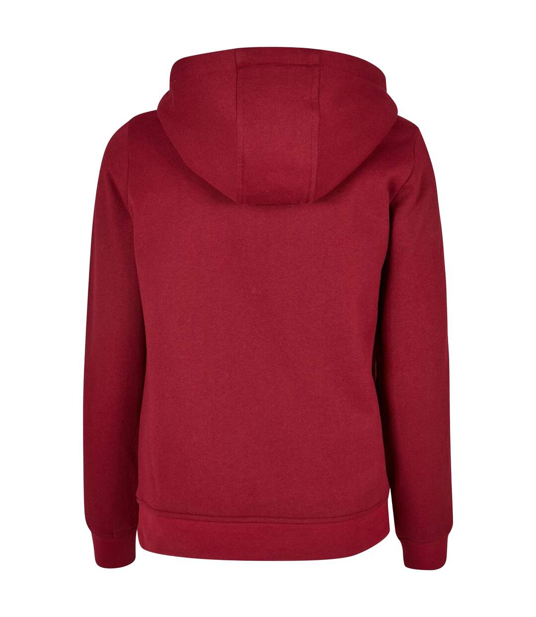 Womens/ladies Basic Hoodie Burgundy Build Your Brand-2