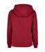 Womens/ladies Basic Hoodie Burgundy Build Your Brand-2