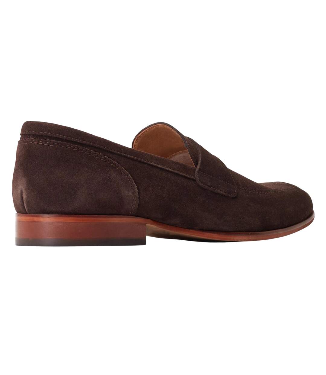 Mocassins penny bruno homme marron foncé Base London-2
