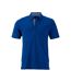 Polo Traditional Homme Bleu Roi Blanc James And Nicholson-1