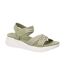 Womens/ladies Eletta Crossover Strap Sandals Sage Green Cipriata-1