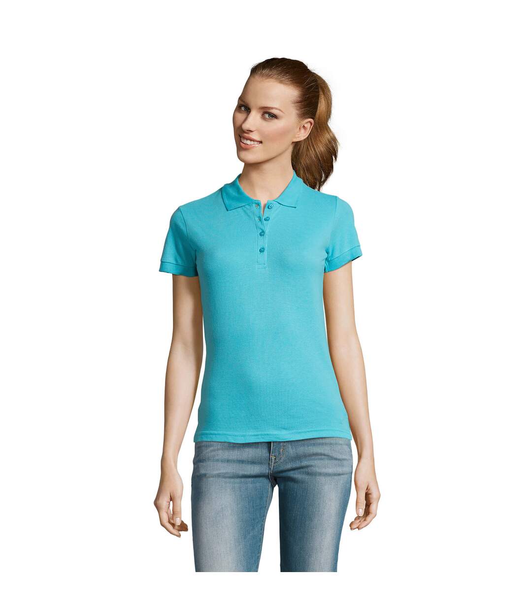 Polo Passion Femme Bleu Atoll SOLS-2