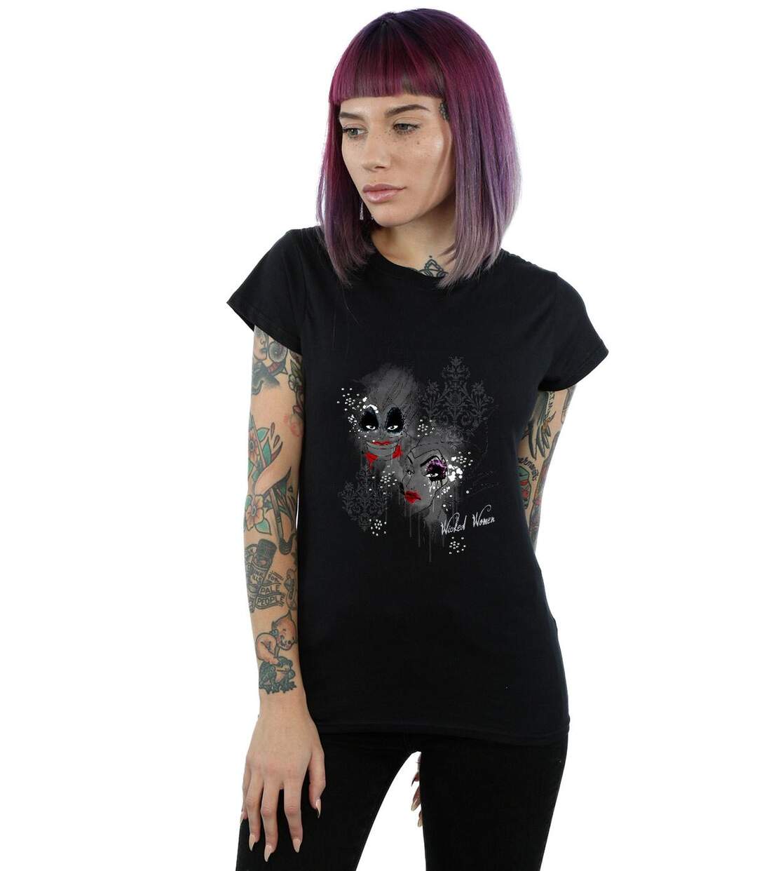 Disney - T-shirt WICKED - Femme (Noir) - UTBI1380-4