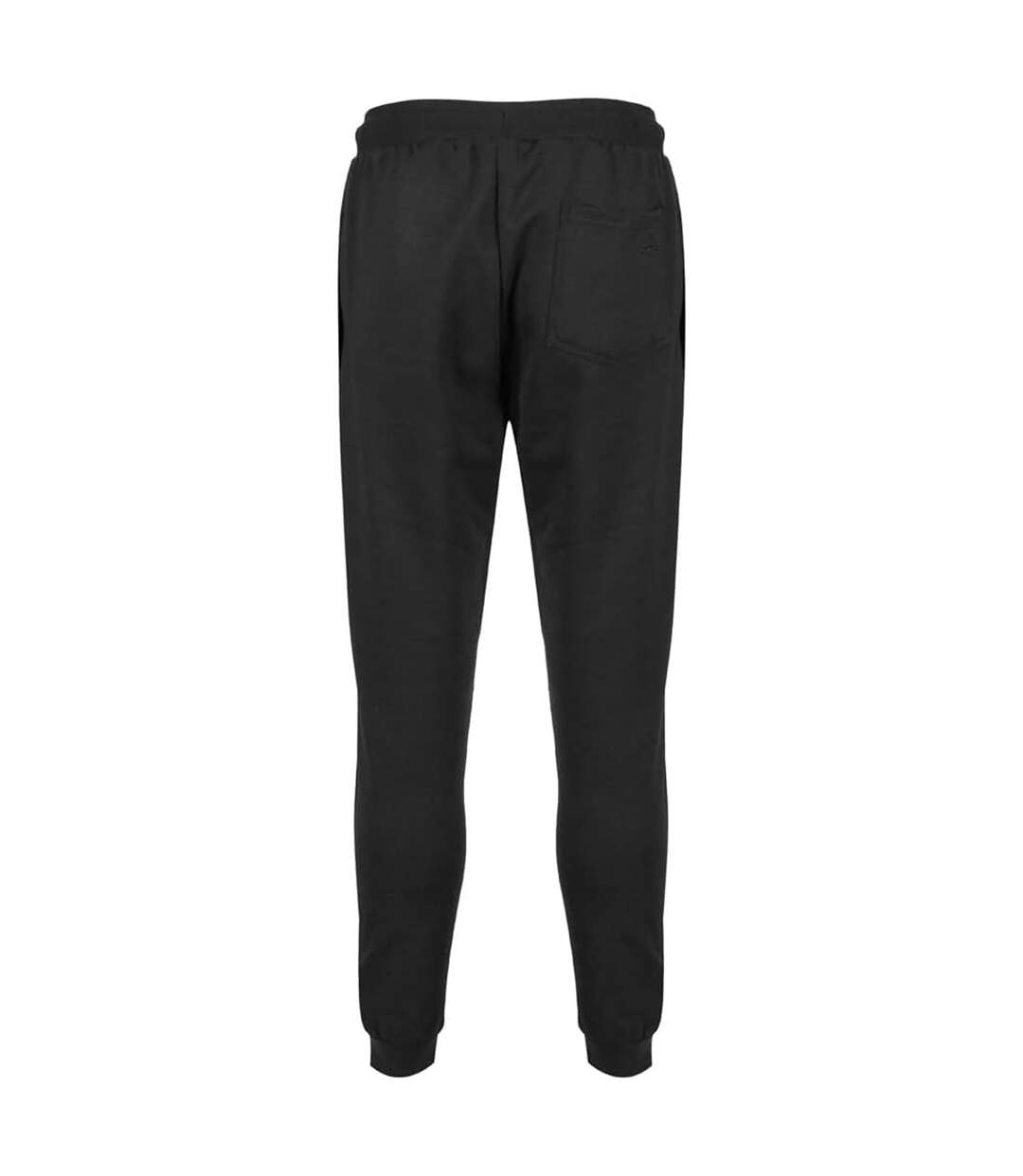 Mens Cuffed Ankle Jogging Bottoms Black Iron Mountain-3
