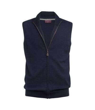 Brook Taverner Unisex Adult Lincoln Cotton Blend Knitted Vest (Charcoal)