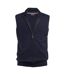 Unisex adult lincoln cotton blend knitted gilet charcoal Brook Taverner